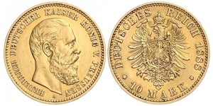 10 Mark Royaume de Prusse (1701-1918) Or Frédéric-Guillaume III de Prusse (1770 -1840)