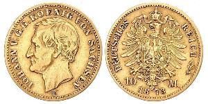 10 Mark Royaume de Saxe (1806 - 1918) Or 