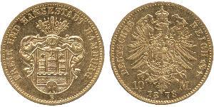 10 Mark Amburgo Oro 