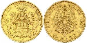 10 Mark Amburgo Oro 