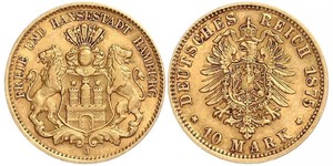 10 Mark Amburgo Oro 