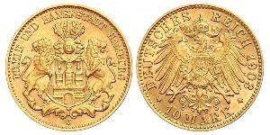 10 Mark Amburgo Oro 