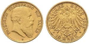 10 Mark Grand Duchy of Baden (1806-1918) Oro Federico I di Baden (1826 - 1907)