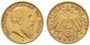 10 Mark Grand Duchy of Baden (1806-1918) Oro Federico I di Baden (1826 - 1907)