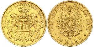 10 Mark Hamburgo Oro 