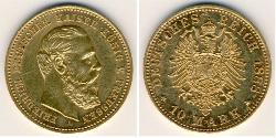10 Mark Regno di Prussia (1701-1918) Oro 