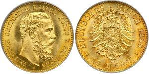 10 Mark Regno di Prussia (1701-1918) Oro Federico Guglielmo III di Prussia  (1770 -1840)