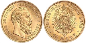 10 Mark Regno di Prussia (1701-1918) Oro Federico Guglielmo III di Prussia  (1770 -1840)