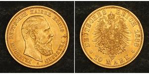 10 Mark Regno di Prussia (1701-1918) Oro Federico Guglielmo III di Prussia  (1770 -1840)