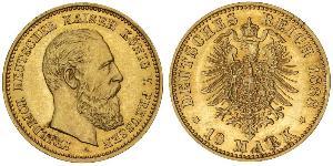 10 Mark Regno di Prussia (1701-1918) Oro Federico Guglielmo III di Prussia  (1770 -1840)