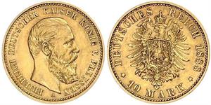 10 Mark Regno di Prussia (1701-1918) Oro Federico Guglielmo III di Prussia  (1770 -1840)