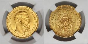 10 Mark Regno di Prussia (1701-1918) Oro Federico Guglielmo III di Prussia  (1770 -1840)