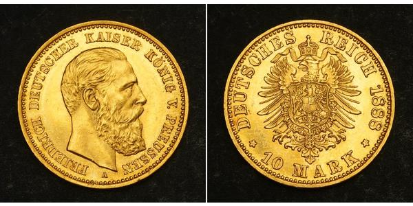 10 Mark Regno di Prussia (1701-1918) Oro Federico Guglielmo III di Prussia  (1770 -1840)