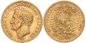 10 Mark Regno di Sassonia (1806 - 1918) Oro 