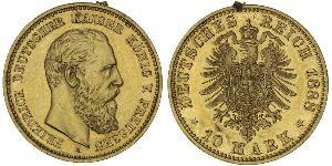 10 Mark Reino de Prusia (1701-1918) Oro Federico Guillermo III de Prusia (1770 -1840)