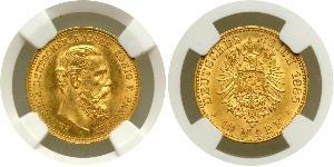 10 Mark Reino de Prusia (1701-1918) Oro Federico Guillermo III de Prusia (1770 -1840)