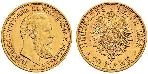 10 Mark Reino de Prusia (1701-1918) Oro Federico Guillermo III de Prusia (1770 -1840)