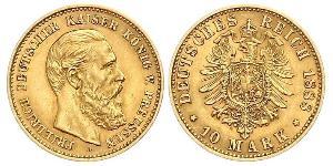 10 Mark Reino de Prusia (1701-1918) Oro Federico Guillermo III de Prusia (1770 -1840)