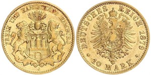 10 Mark States of Germany Oro 