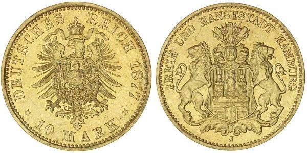 10 Mark States of Germany Oro 