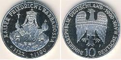 10 Mark Alemania Plata 