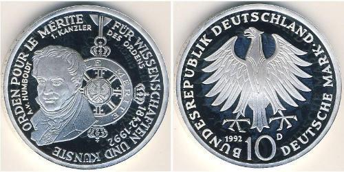 10 Mark Alemania Plata 