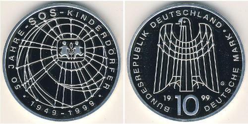 10 Mark Alemania Plata 
