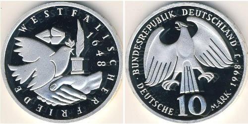 10 Mark Alemania Plata 