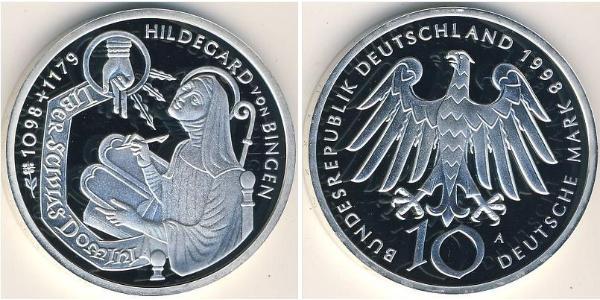 10 Mark Alemania Plata 