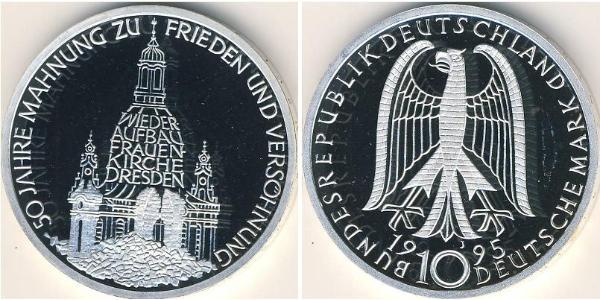 10 Mark Alemania Plata 