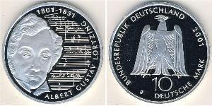 10 Mark Alemania (1990 - ) Plata 