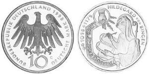 10 Mark Alemania (1990 - ) Plata 