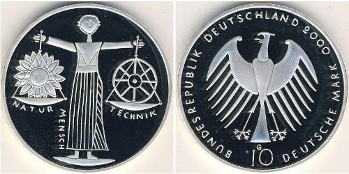 10 Mark Alemania (1990 - ) Plata 