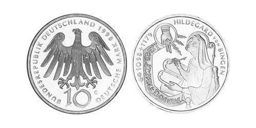 10 Mark Alemania (1990 - ) Plata 