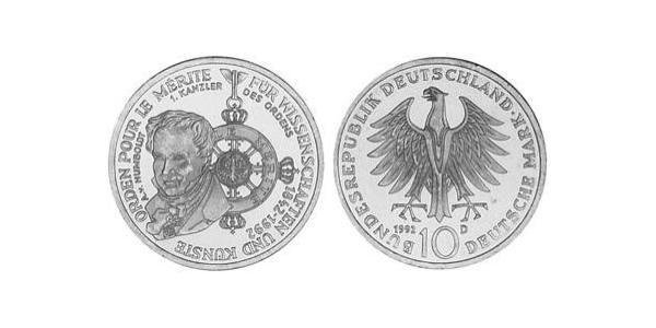 10 Mark Alemania (1990 - ) Plata 