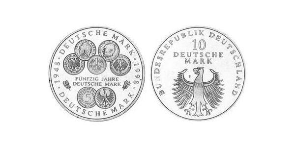 10 Mark Alemania (1990 - ) Plata 