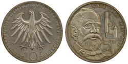 10 Mark Alemania Occidental (1949-1990) Plata 
