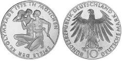 10 Mark Alemania Occidental (1949-1990) Plata 