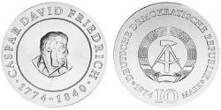 10 Mark República Democrática Alemana (1949-1990) Plata 