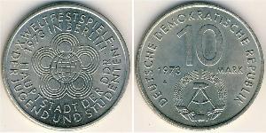 10 Mark Repubblica Democratica Tedesca (1949-1990) Rame/Nichel 