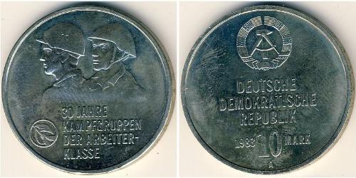 10 Mark Repubblica Democratica Tedesca (1949-1990) Rame/Nichel 