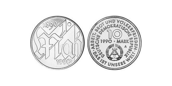 10 Mark Repubblica Democratica Tedesca (1949-1990) Rame/Zinco/Nichel 
