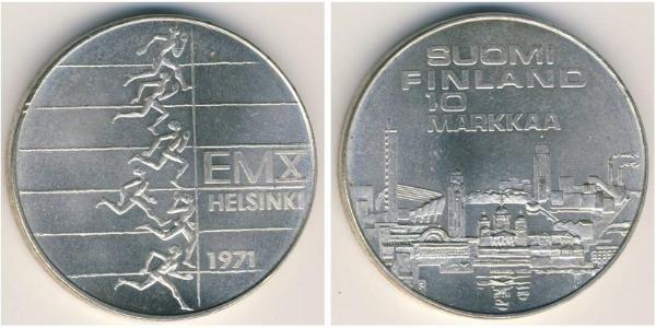 10 Mark Finnland (1917 - ) Silber 