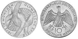 10 Mark Geschichte der Bundesrepublik Deutschland (1949-1990) Silber 