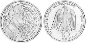 10 Mark Federal Republic of Germany (1990 - ) Silver 