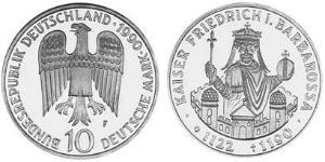 10 Mark Federal Republic of Germany (1990 - ) Silver 