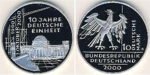 10 Mark Federal Republic of Germany (1990 - ) Silver 