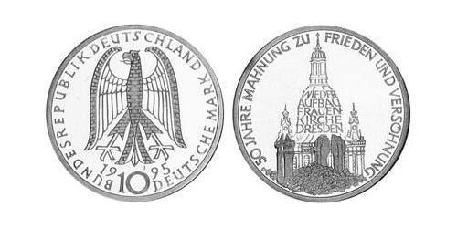 10 Mark Federal Republic of Germany (1990 - ) Silver 