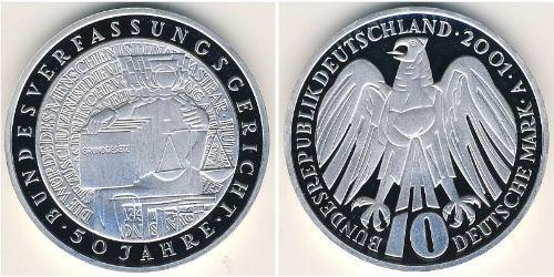 10 Mark Federal Republic of Germany (1990 - ) Silver 