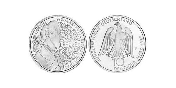 10 Mark Federal Republic of Germany (1990 - ) Silver 